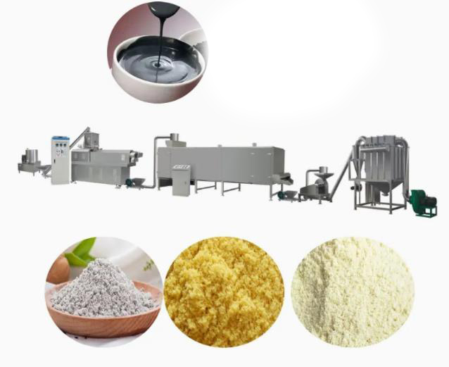 Cadena de producción del polvo de los alimentos para niños completamente automáticos/extrusor alimenticios que hace la maquinaria con CE