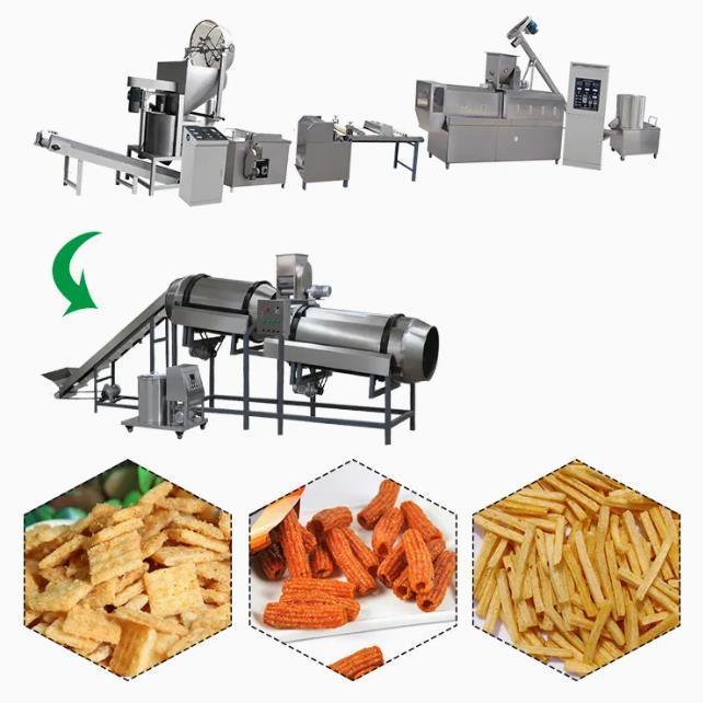 Estándar frito automático del CE de la maquinaria de la pelotilla del bocado de la comida 3D de la protuberancia
