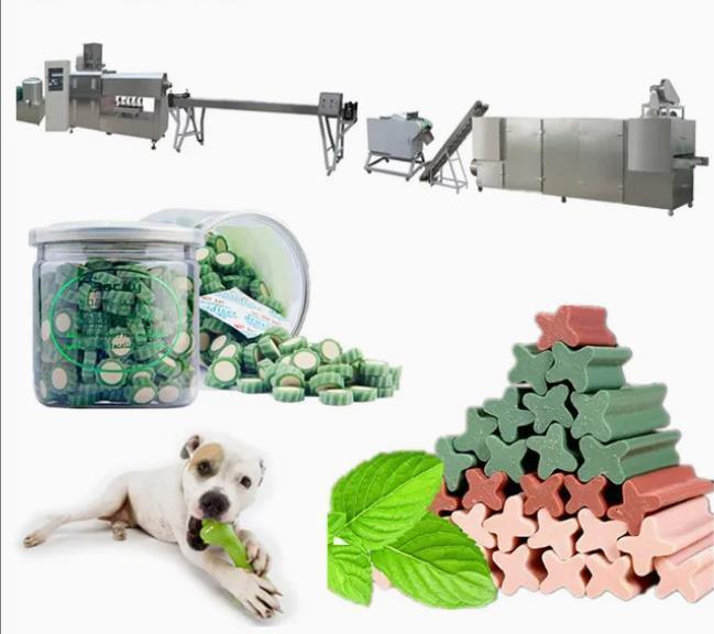 Las diversas formas acarician el perro de la máquina de la invitación mastican el extrusor del equipo de proceso de los snacks