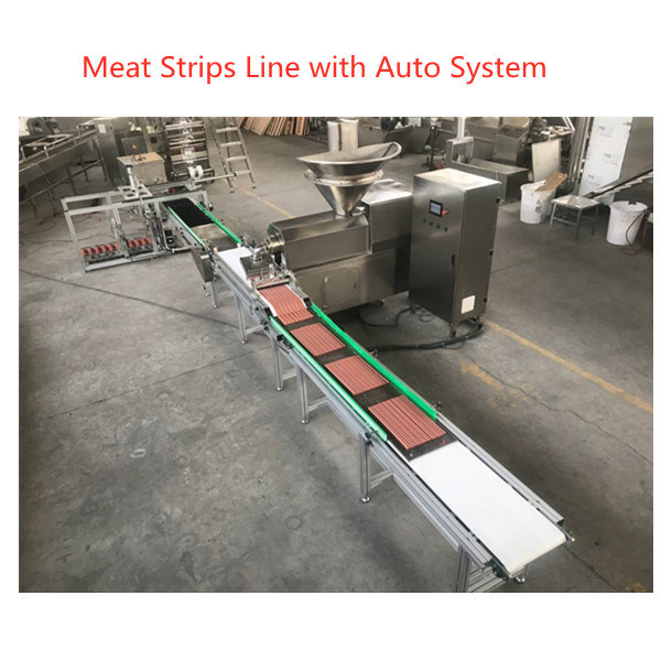 Tipo equipo de fabricación del alimento para animales, línea del acero 304 de Stanless de transformación de la tira de la carne