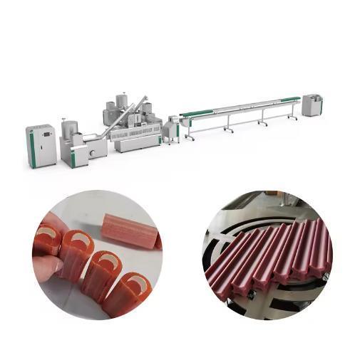 El CE aprobó la línea de transformación munschy del alimento para animales del cuero crudo del palillo del chew del color