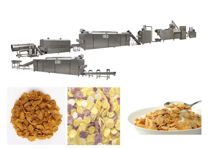PLC de acero del motor de Stailess Siemens de desayuno del cereal de las avenas de la máquina automática llena de la protuberancia