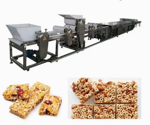 Categoría alimenticia 150m m 80pcs/Min Granola Bar Making Machine