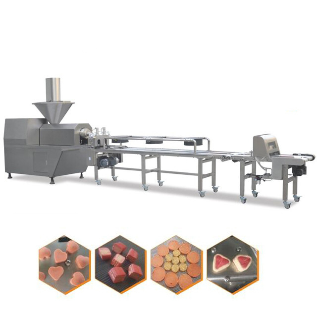 El perro real desigual del extrusor del alimento para animales de la carne del pato trata la formación desigual de las invitaciones