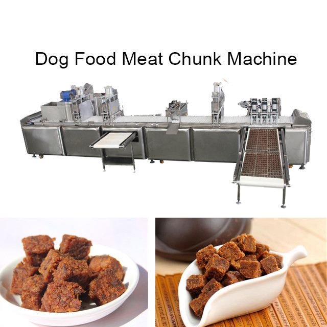 La máquina de acero inoxidable de la invitación del perro para la carne de los gránulos de la carne de vaca corta la formación en cuadritos