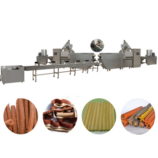 El pequeño perro del hueso trata la línea de transformación del alimento para animales de bocados, máquina del fabricante de la comida de perro de la torsión