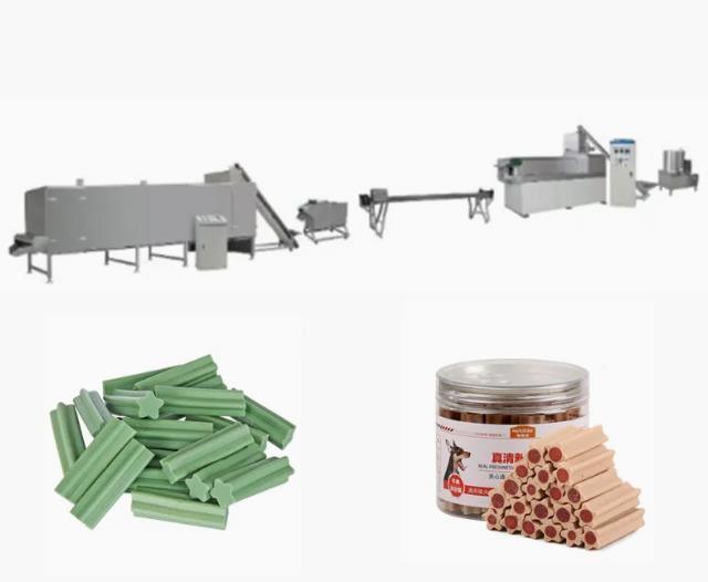 El equipo/el animal doméstico del extrusor de tornillo de la chamusquina trata la máquina de la comida de perro del hueso