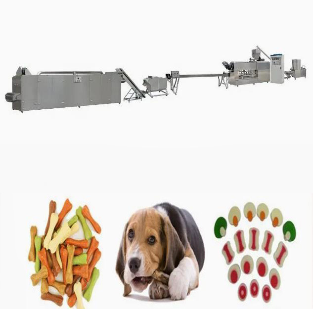 Máquina extrusora continua y automática de alimentos para perros, cuidado dental, fabricación de juguetes para mascotas