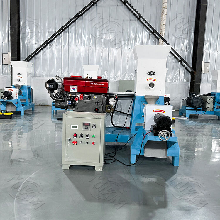 Ahorra alimentos y es altamente eficiente! máquina de extrusión flotante de alimento para peces con motor diésel y máquina de pellets de alimento para peces una herramienta para ganar dinero para los piscicultores.